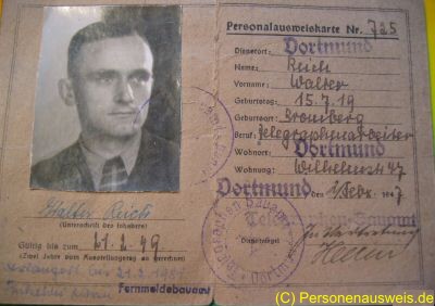 Ausweis für Personal (anklicken zum vergrößern)